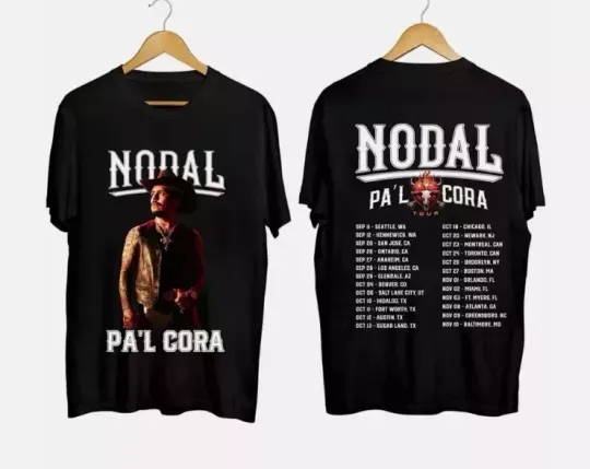 Discover Christian Nodal Pa’l Cora Tour 2024 T-Shirt, Christian Nodal Fan Shirt