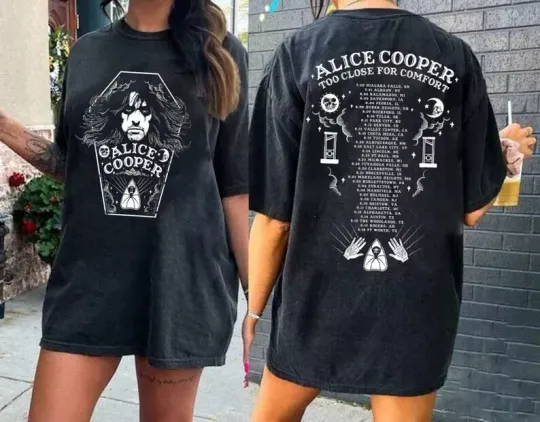 Alice Cooper 2024 Tour Dates T-Shirt, Alice Cooper Rock Music Shirt