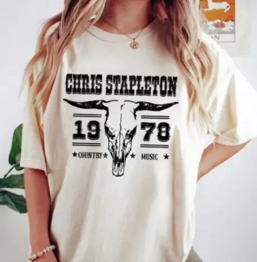 Chris Stapleton Estd 1978 T-Shirt, Chris Stapleton Bullhead Shirt