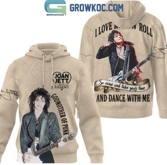 Discover Joan Jett I Love Rock NRoll And Dance With Me 3D Hoodie