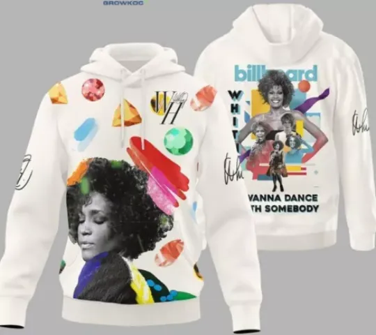 Whitney Houston I Wanna Dance With Somebody Hoodie 3D Shirt