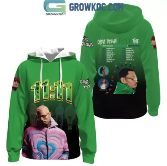 Chris Brown The Stars Tour 2024 Detailed Schedule Hoodie Cool