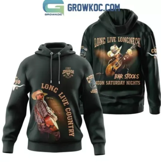 Discover Cody Johnsonn Long Live Country Bar Stools Neon Saturday Nights Fan Hoodie