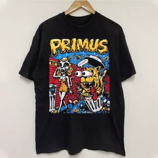 Discover New Primus World Tour 2023 2024 Cotton Black  T-Shirt