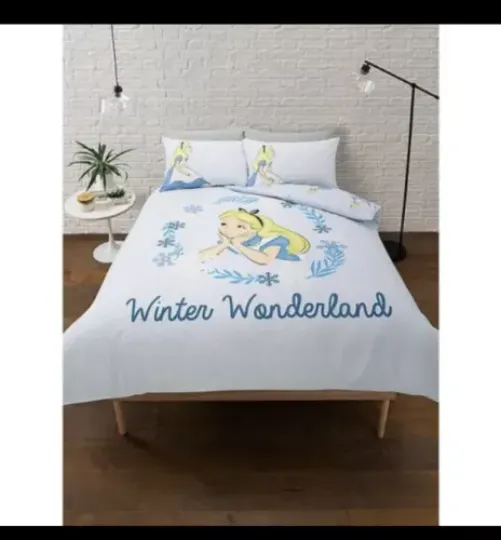 Discover Alice In Wonderland King Duvet Cover Set disney reversible bedding winter