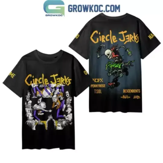 Circle Jerks With NOFX Pennywise TSOL Descendents Tour 2024 T Shirt