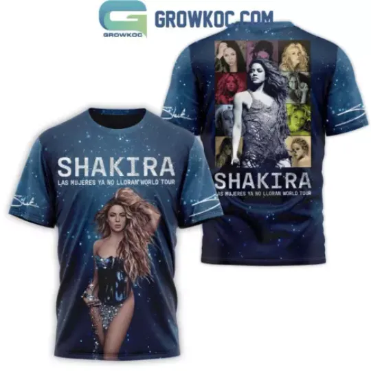 Discover Shakira Las Mujeres Ya No Lloran World Tour 2024 T-Shirt