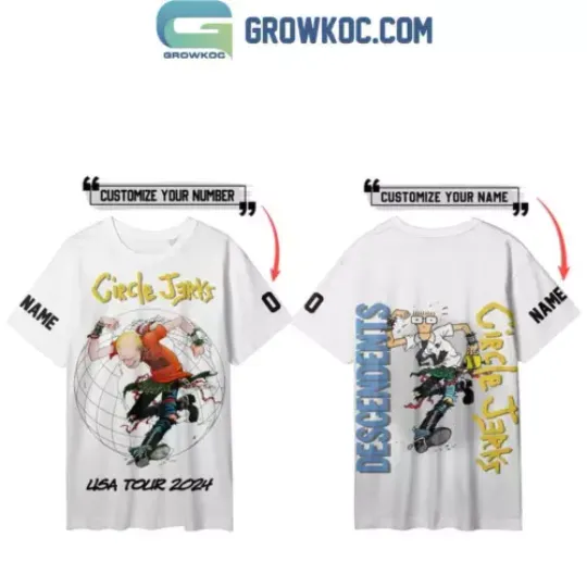 Circle Jerks With Descendents Tour 2024 Personalized T Shirt