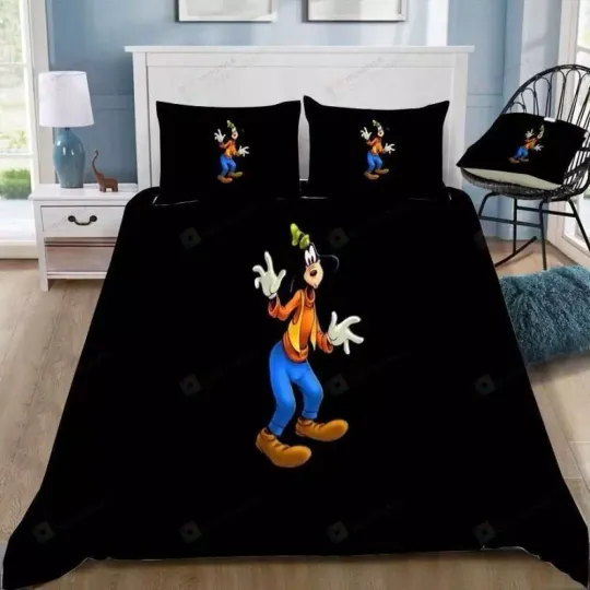 Discover Disney Goofy Dup Quilt Duvet Cover Set Doona Cover Double King Bedclothes