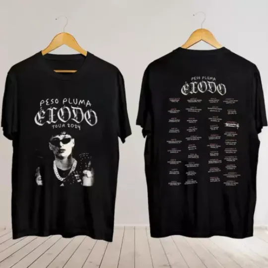 Discover Peso Pluma Exodo Tour 2024 Shirt, Peso Pluma Merch, Exodo Tour 2024 Shirt