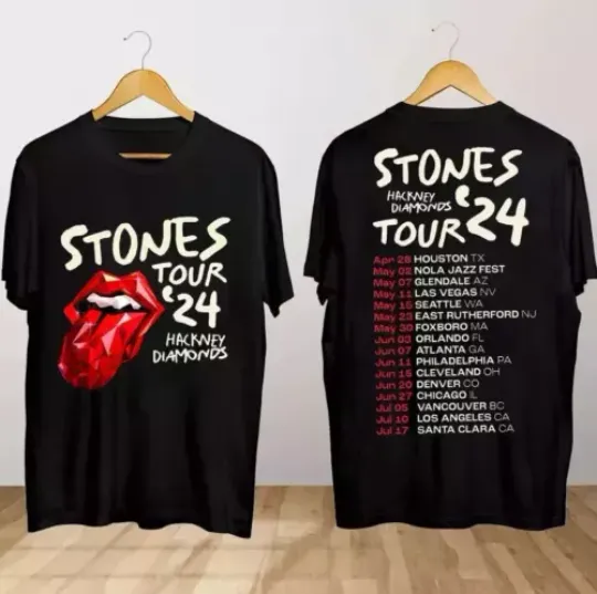 The Rolling Stones Hackney Diamonds Tour 2024 T Shirt