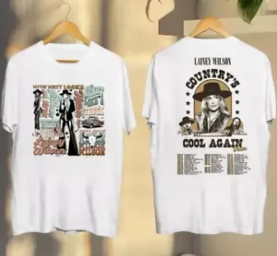 Discover 2024 Lainey Wilson Country's Cool Again Tour t-Shirt, Lainey Wilson Fan Shirt