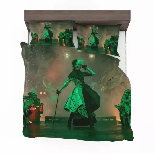 Discover Cruella Walt Disney Movie Quilt Duvet Cover Set Soft Pillowcase Bedspread King