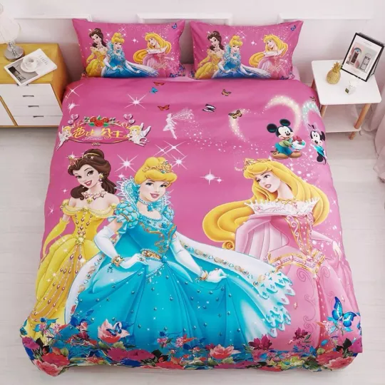 Discover Disney Cartoon Princess Snow White #4 Quilt Duvet Cover Set Children Bedclothes