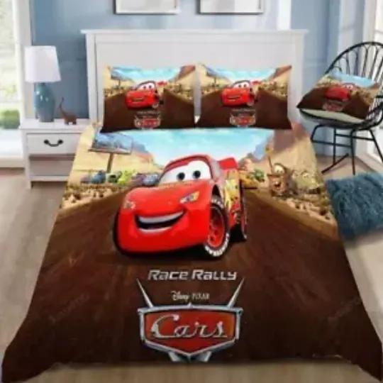 Discover Disney Cars #6 Quilt Duvet Cover Set Super King Comforter Cover Bedspread Queen