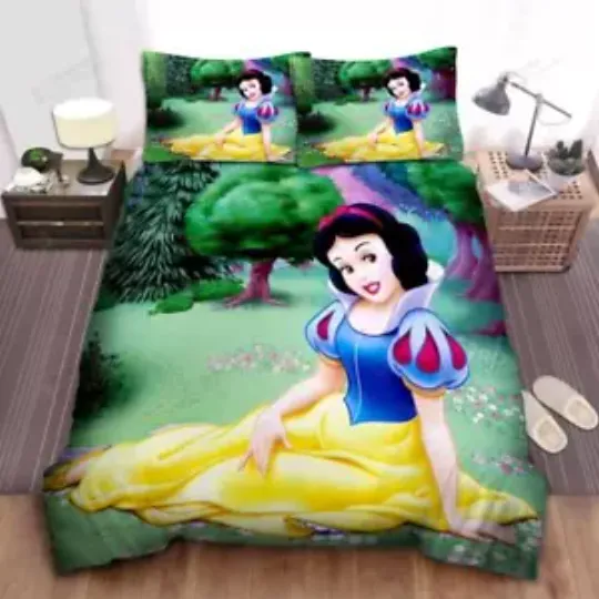 Discover Disney Princess Snow White In The Forest Quilt Duvet Cover Set Super King