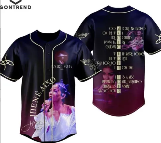 new tour, Jhene Aiko Magic Hour Tour Baseball Jersey