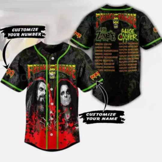 Parade Rob Zombie Personalized Baseball Jersey Shirt