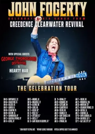 John Fogerty The Celebration Tour 2024 Poster