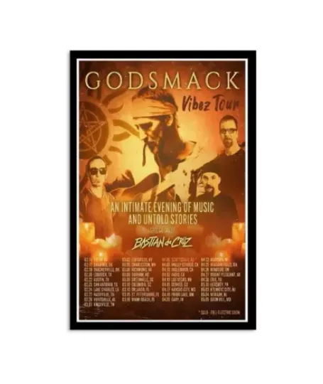 Discover Vibez Tour Godsmack 2024 Poster Gift For Fans Music