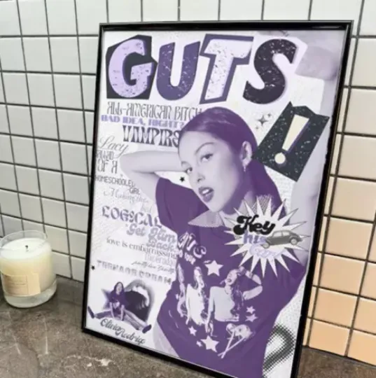 Discover Poster!! Olivia Rodrigo Guts World Tour 2024