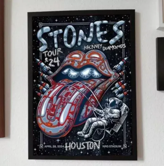 The Rolling Stones Tour 2024 Hackney Diamonds Wall Decor Poster