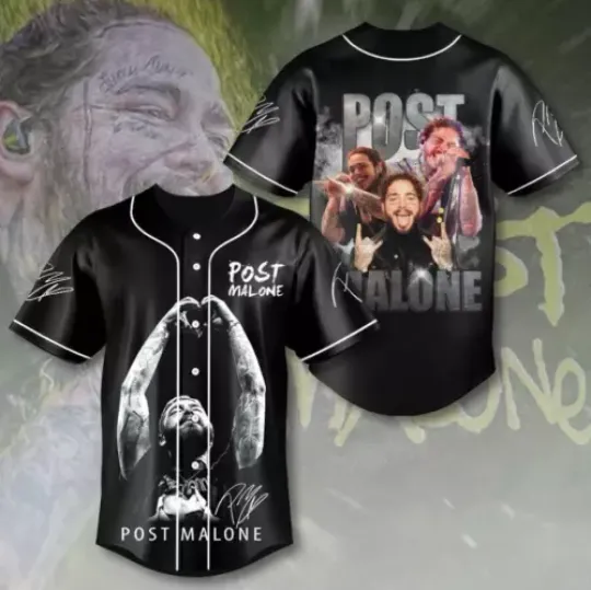 Post Malone Baseball Jersey  Post Malone Jersey Shirt  Post Malone Shirt