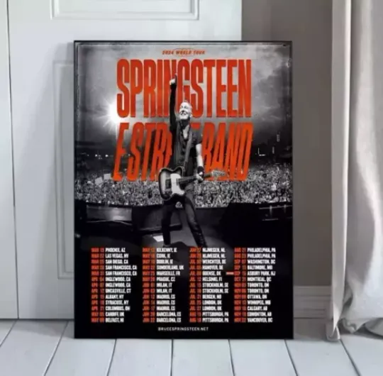 Bruce Springsteen and The E Street Band World Tour 2024 Poster