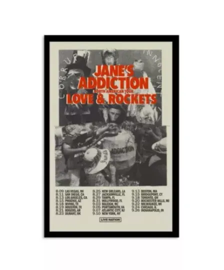 Discover NEW!!! Jane's Addiction North America Tour 2024 Poster