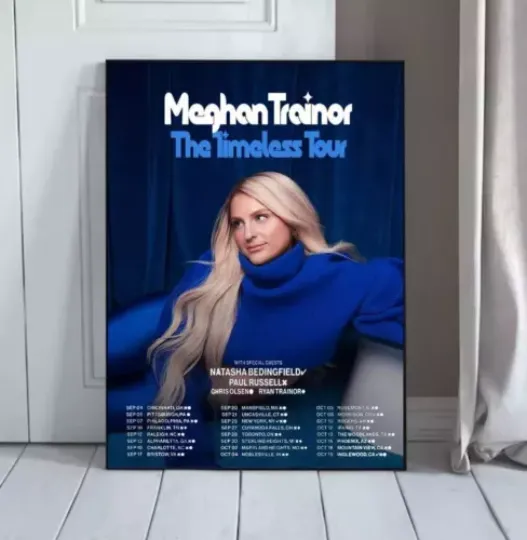 Discover Meghan Trainor The TIMELESS Tour 2024 Poster.