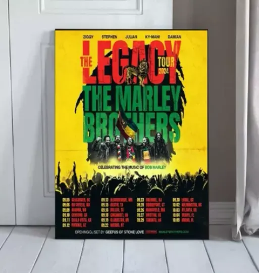 Discover The Marley Brothers The Legacy Tour 2024 Poster