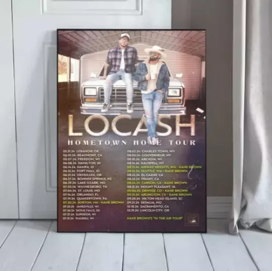 Discover LoCash Hometown Home Tour 2024 Poster