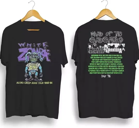 1996 WhITE Zombie AsTRO Creep 2000 Tour T-Shirt