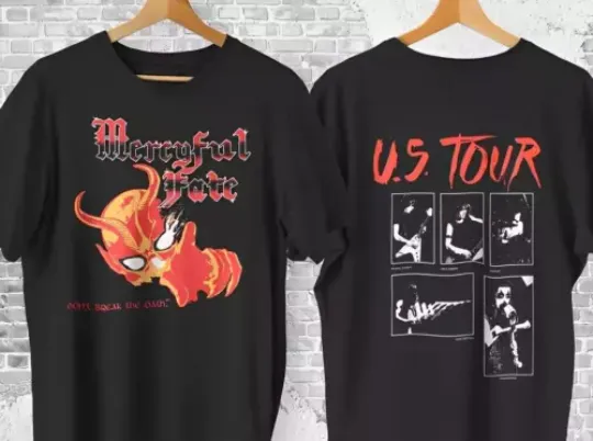 Discover Mercyful Fate Don't Break The Oath Us Tour '84 T-Shirt Double Sides Unisex