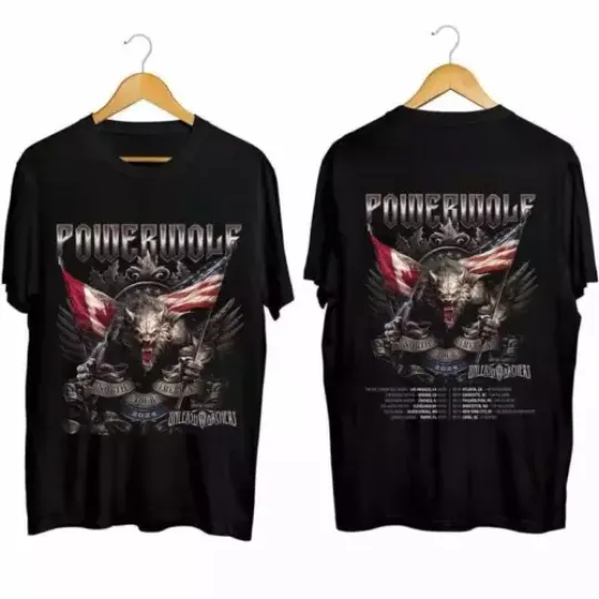 Discover Powerwolf - North America Tour 2024 Shirt Powerwolf Band Fan Shirt