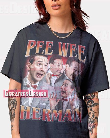 Limited Pee-wee Herman T-Shirt Paul Reubens Oversize Shirt Unisex Graphic Tee
