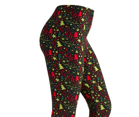 Women's Ultra Soft Festive Leggings, Christmas Leggings, Assorted Holiday And Winter Patterns, Yoga Workout Leggings