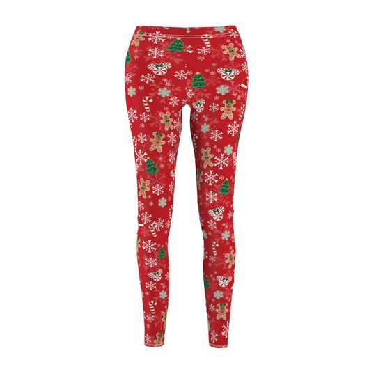 Discover Mickey's Very Merry Christmas Party MVMCP Red Printed Legging | Women's Cut & Sew Casual Leggings