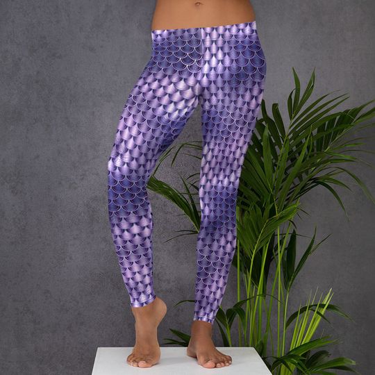 Discover Womens Leggings, Mermaid Leggings, Dragon Scales Workout Exercise Leggings