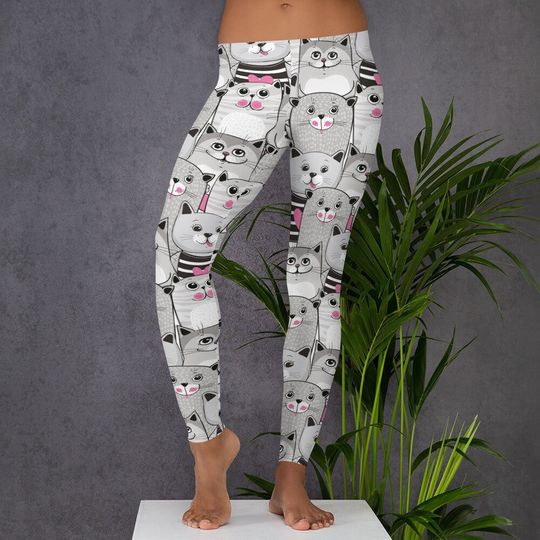Discover Womens Leggings, Animal Cats Leggings, Kitten Workout Exercise Leggings