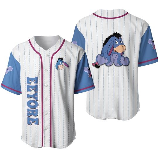 Eeyore Disney Shirt, Winnie The Pooh Jersey, Eeyore Jersey Shirt