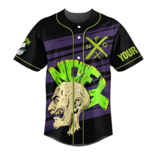 Personalized NOFX Punks Not Dd The Final Tour Baseball Jersey