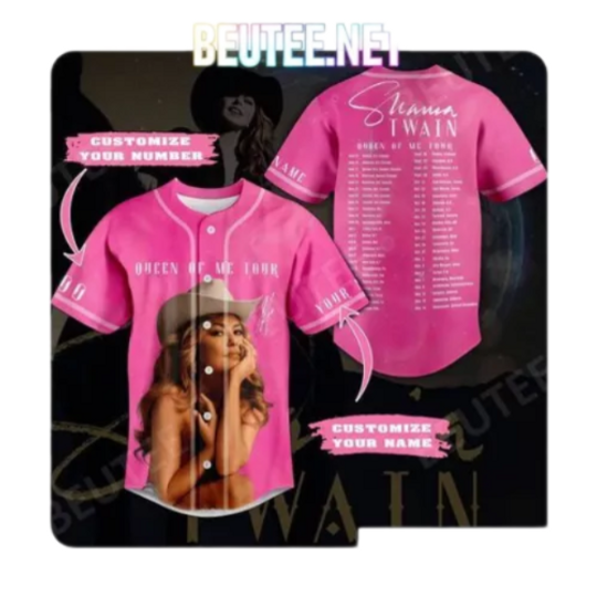 Discover SALE!!_ Personalized Shania Twain Queen Of Me Tour Jersey Shirt Gift Fans
