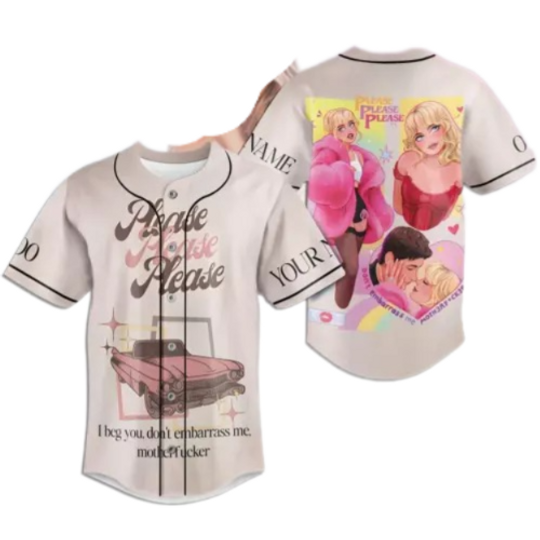 Discover Sabrina Carpenter Please I Beg You Dont Embarrass Me Personalized Baseball Shirt