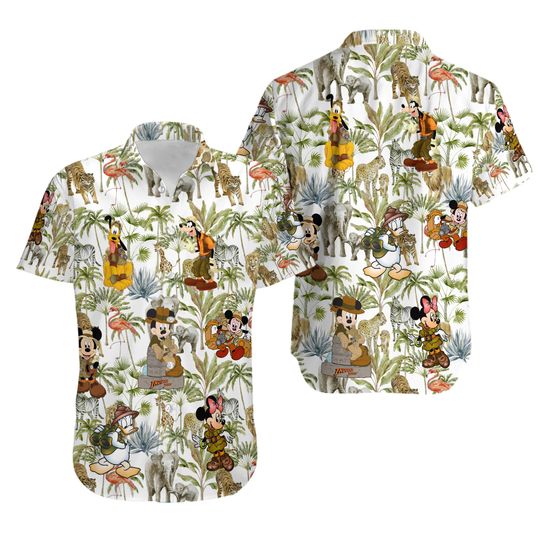 Disney Giraffe Zebra Elephant Animal Kingdom Hawaiian