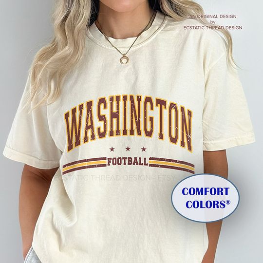 Discover Vintage Washington Football Shirt, Distressed Washington Football Shirt, Comfort Colors, Washington Football T-shirt, For Women and Men