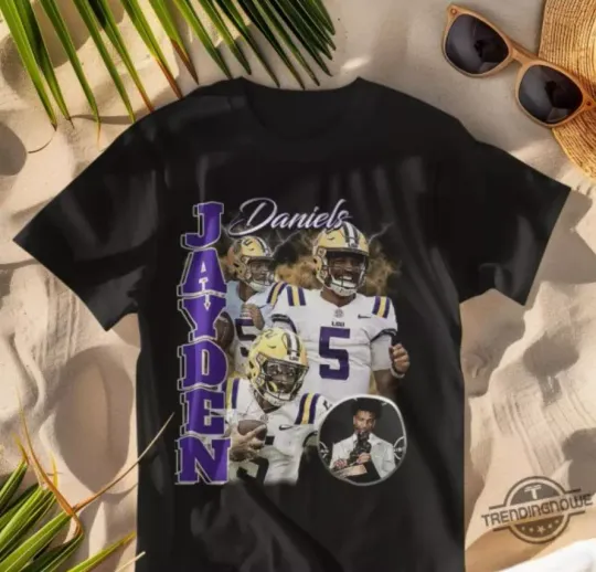 Discover Jayden Daniels T Shirt Jayden Daniels Shirt Retro American Sports Tee
