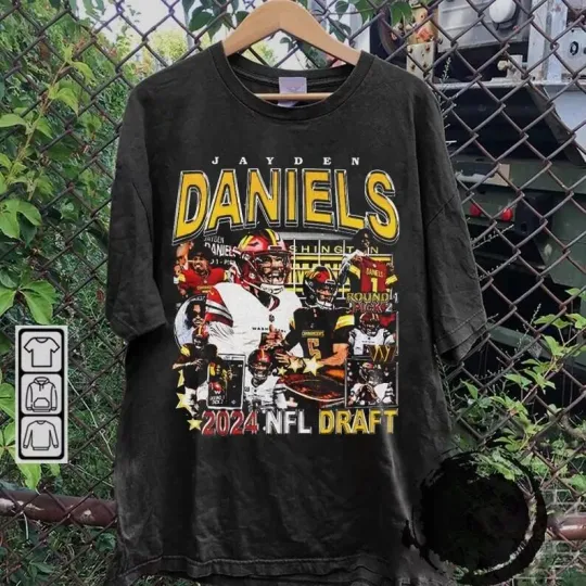 Discover Jayden Daniels Vintage Bootleg Style Shirt, Jayden Daniels Shirt, Unisex shirt