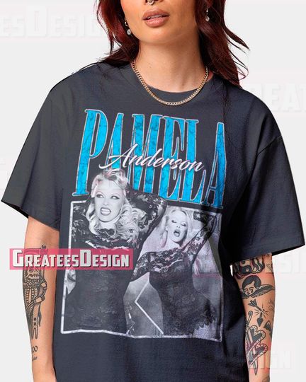 Limited Pamela Anderson T-Shirt Graphic Tee Shirt