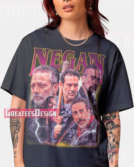 Discover Limited Negan Shirt Jeffrey Dean Morgan Tshirt Oversize Unisex Shirt